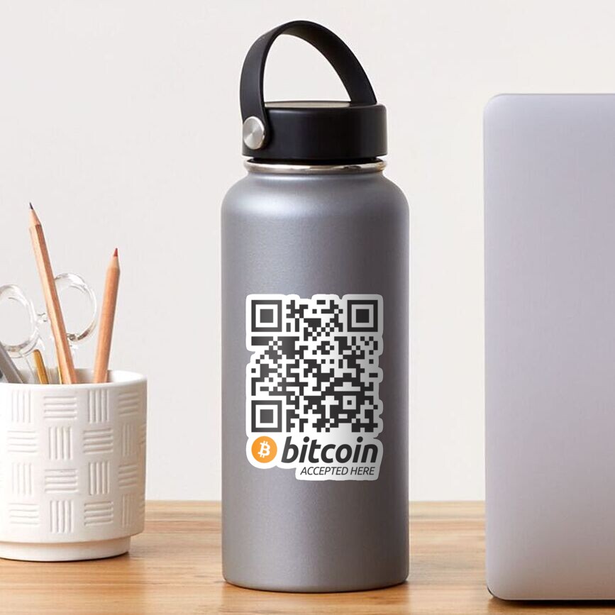 bitcoin qr code sticker