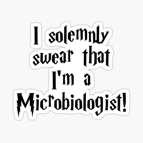 ¡Juro solemnemente que soy Microbiólogo! Pegatina