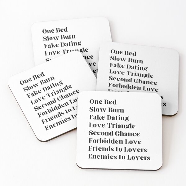 Item preview, Booktok Romance Book Tropes (Black) designed and sold by forkmuddies.