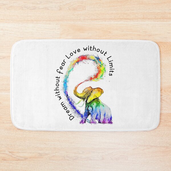 Item preview, Dream Without Fear Love Without Limits Elephant LGBT designed and sold by GardNewerd.