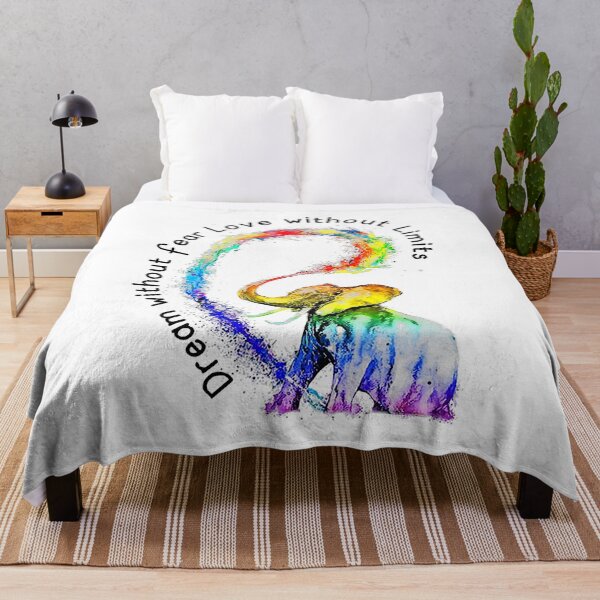 Item preview, Dream Without Fear Love Without Limits Elephant LGBT designed and sold by GardNewerd.