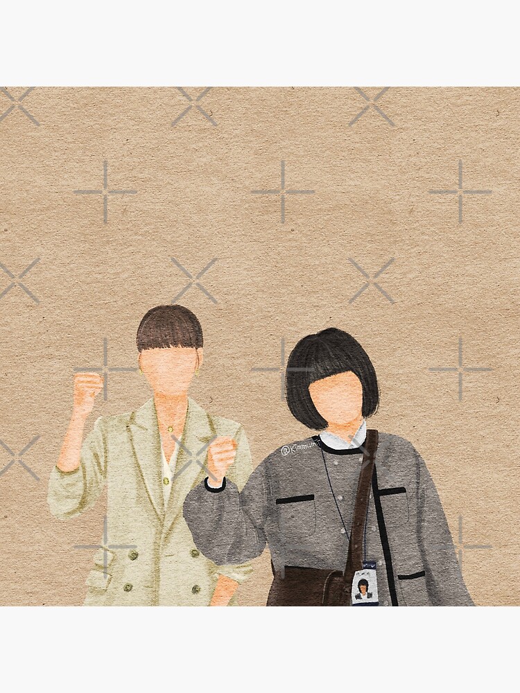 "Extraordinary Attorney Woo Woo young woo & Choi su yeon" Framed Art