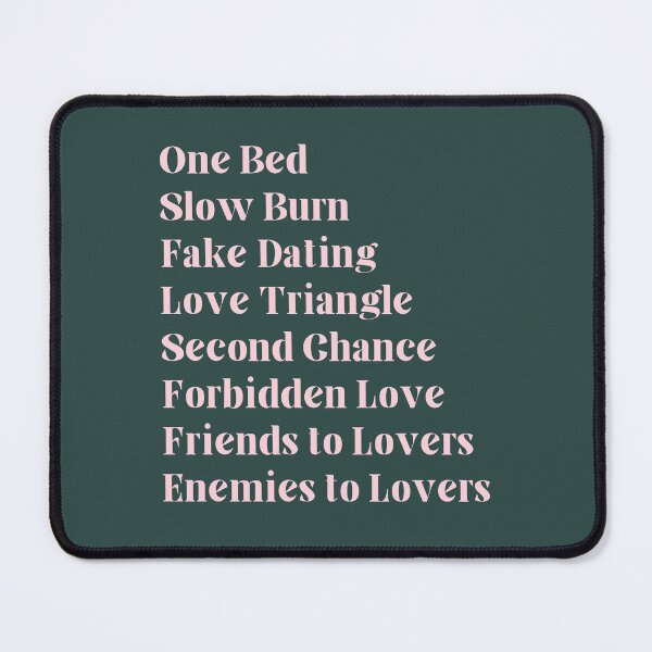 Item preview, Booktok Romance Book Tropes ( pink) designed and sold by forkmuddies.