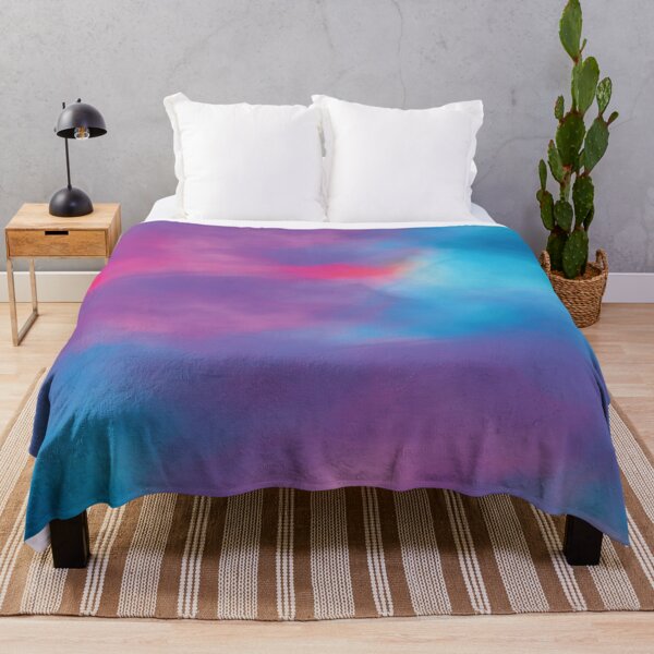 Item preview, Blue Pink Purple Splatter Watercolor Art Design designed and sold by delohill.