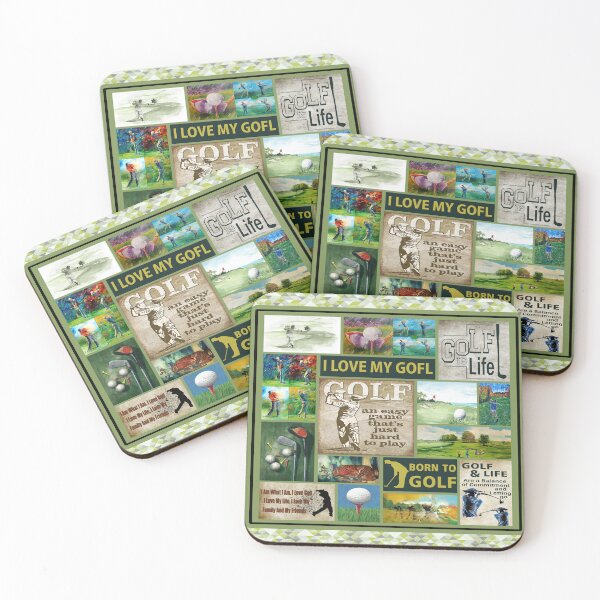 Item preview, I Love My Gofl-Born To Golf-Golf Is Life designed and sold by ImkeAhrens.