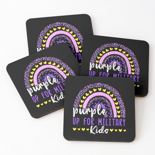 Item preview, Purple Up For Military Kids Military Child Month Rainbow designed and sold by HaaChris-Artis.