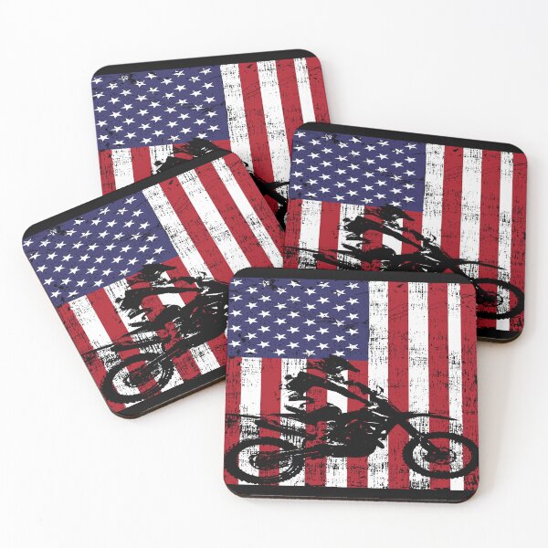 Item preview, 4th Of July Dirt Bike American Flag designed and sold by ImkeAhrens.