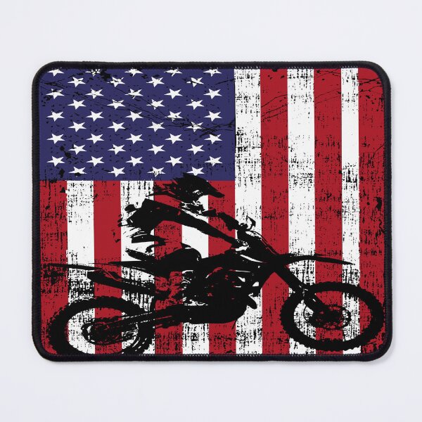 Item preview, 4th Of July Dirt Bike American Flag designed and sold by ImkeAhrens.