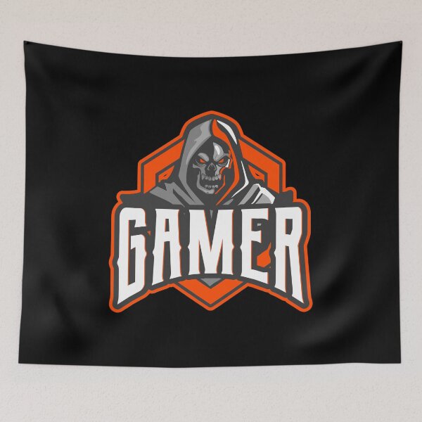Item preview, Gamer with Scary Death Skeleton designed and sold by PRIVARSHU.