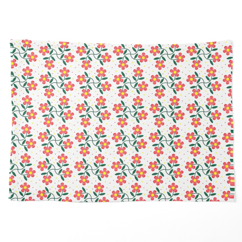 seamless floral pattern on white background Poster