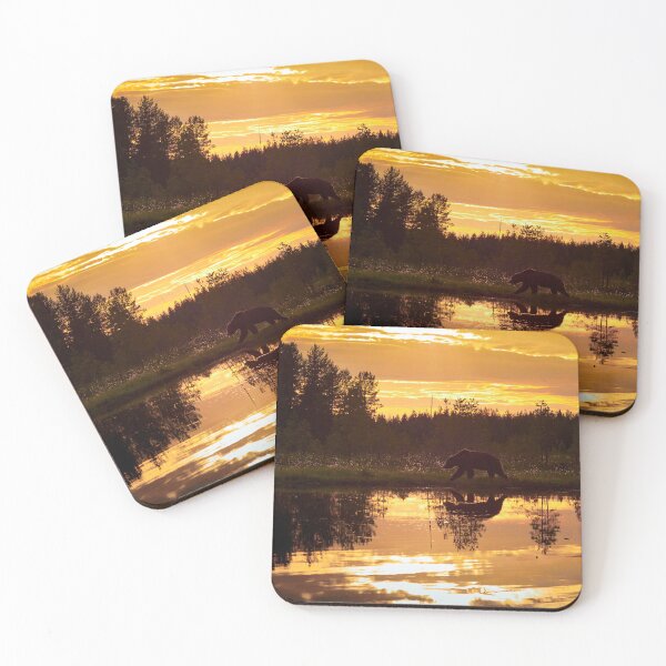 Item preview, Golden hour. Brown bear designed and sold by Jouko Lehto Photography.
