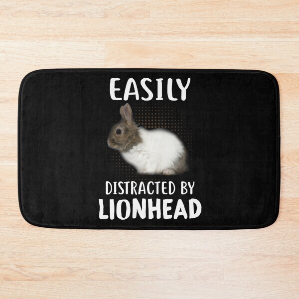 Item preview, Easily Distracted By Lionhead Funny Rabbit Easter Bunny designed and sold by haselshirt.