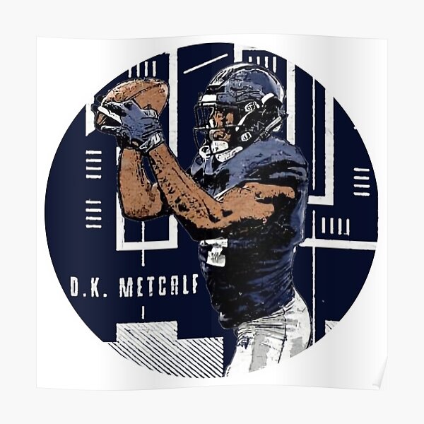 DK Metcalf football Poster Style