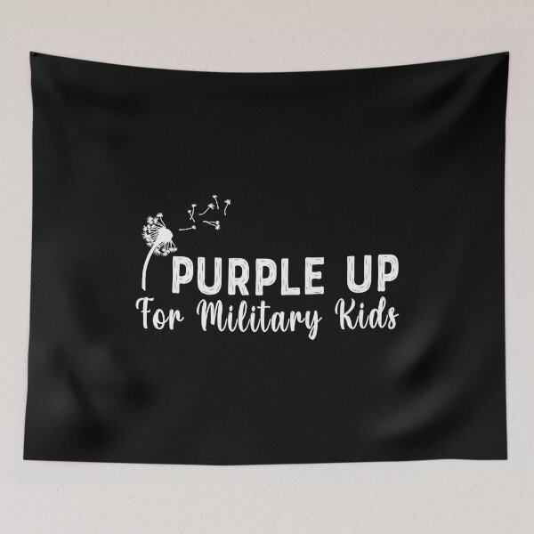 Item preview, Purple Up For Military Kids Month Of The Military Child designed and sold by HaaChris-Artis.