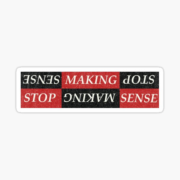 Stop making sense cult movie t shirt Sticker