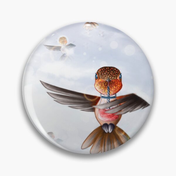 Item preview, Morning Lit Rufous Hummingbird designed and sold by TheCornerLady.
