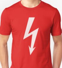 Flash / Blitz / Éclair / Rayo / Fulmine (White) Unisex T-Shirt