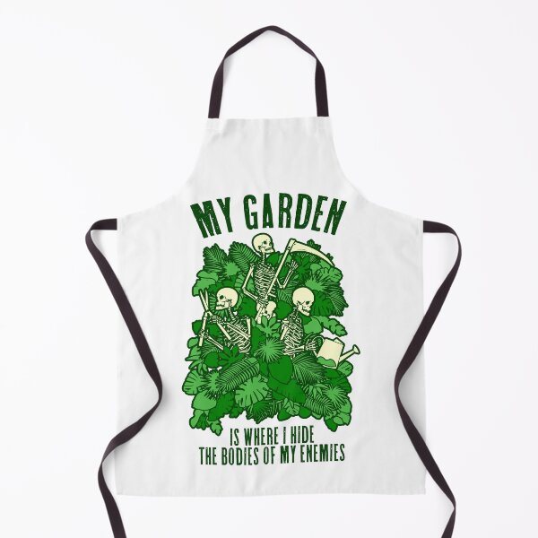 Item preview, My Garden Enemies Funny Gardening Goth Skeleton Gardener designed and sold by GrandeDuc.