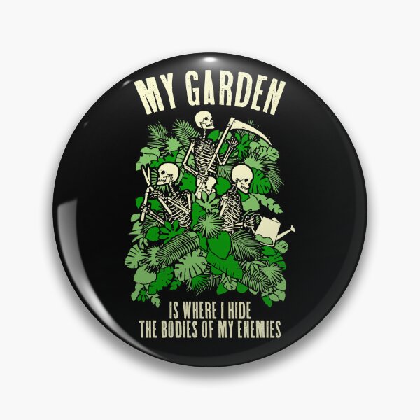 Item preview, My Garden Enemies Funny Gardening Goth Skeleton Gardener designed and sold by GrandeDuc.