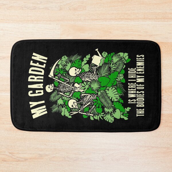 Item preview, My Garden Enemies Funny Gardening Goth Skeleton Gardener designed and sold by GrandeDuc.