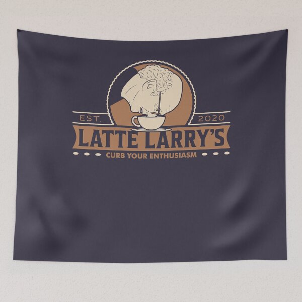 Item preview, Funny Man Tv Latte Larry's Curb Your Enthusiasm Est 2020 designed and sold by NikolajLinke.
