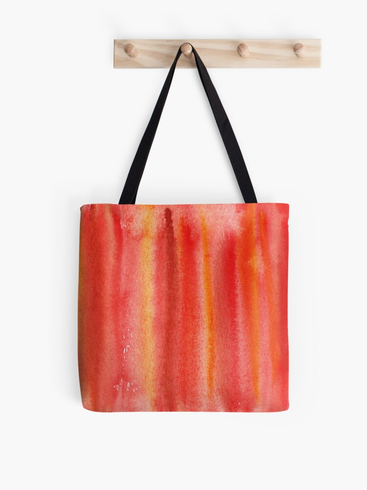 Thumbnail 1 of 2, Tote Bag, Orange watercolor pattern - orange color gradient designed and sold by patterncrow.