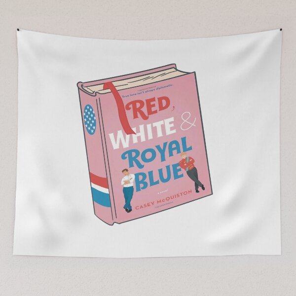 Item preview, Red, White and Royal Blue Book Cover  designed and sold by Tessa Van Vooren.