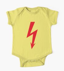 Flash / Blitz / Éclair / Rayo / Fulmine (Red) One Piece - Short Sleeve