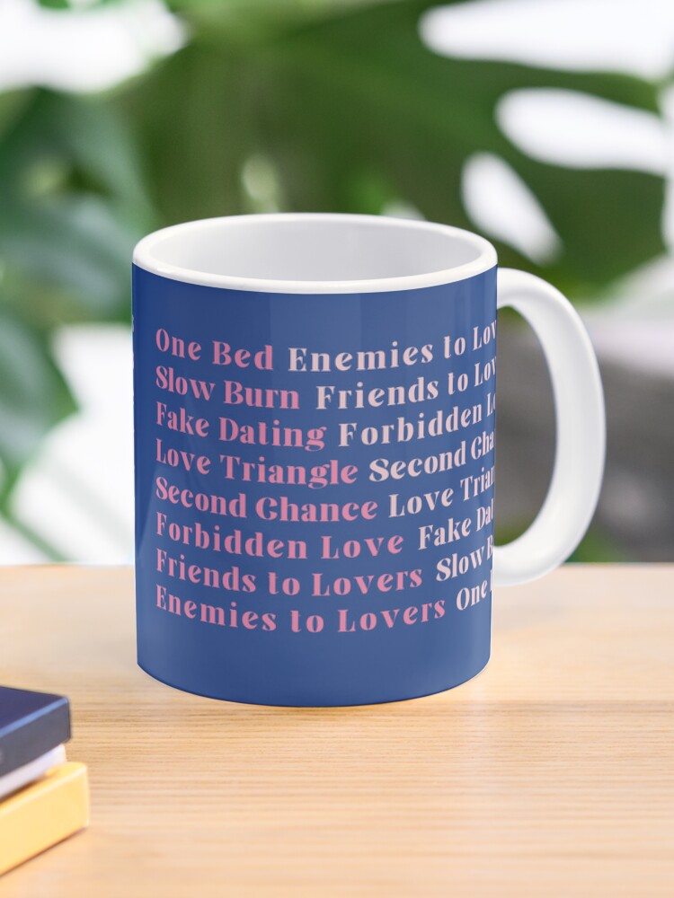 Booktok Romance Book Tropes (pink&blue) | Coffee Mug