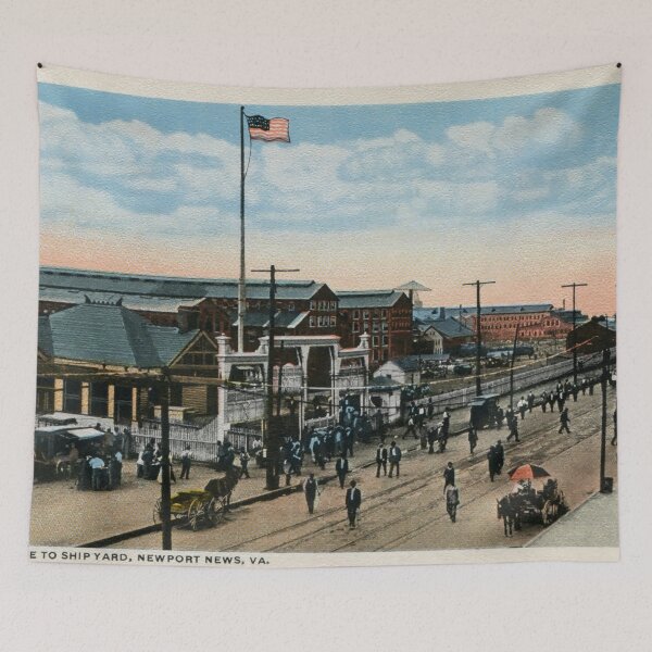 Item preview, 1900 Ship Yard Newport News VA designed and sold by aapshop.