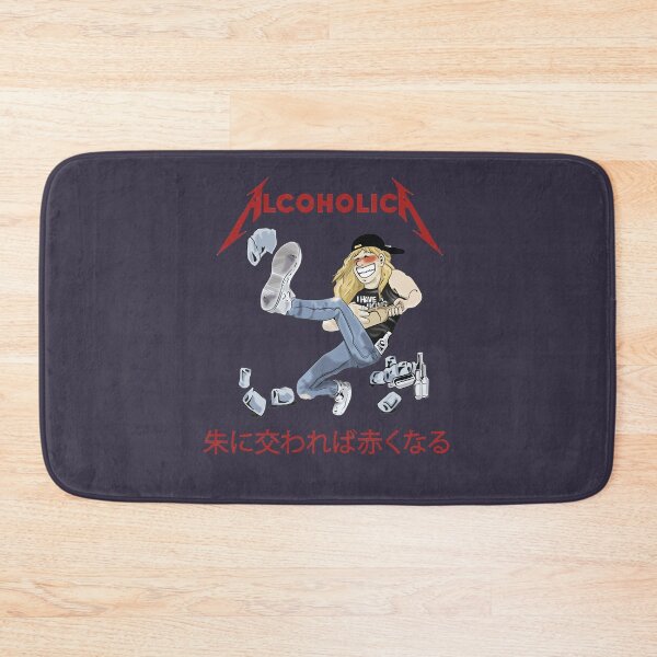 Item preview, Singer Heavy Metal Alcoholica Young Drunk Cartoon Illustration designed and sold by MikeJacobs.