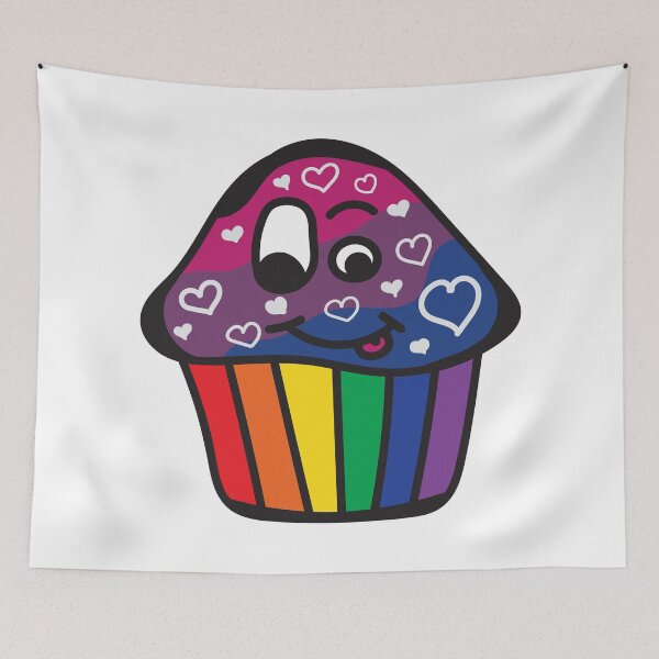 Item preview, Biromantic Pride Rainbow Cupcake designed and sold by BiOurPride.
