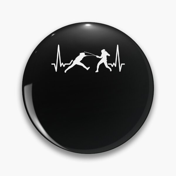 Item preview, Heartbeat Funny Fencing Sports Fight For A Fencer Swordman designed and sold by Nessshirts.