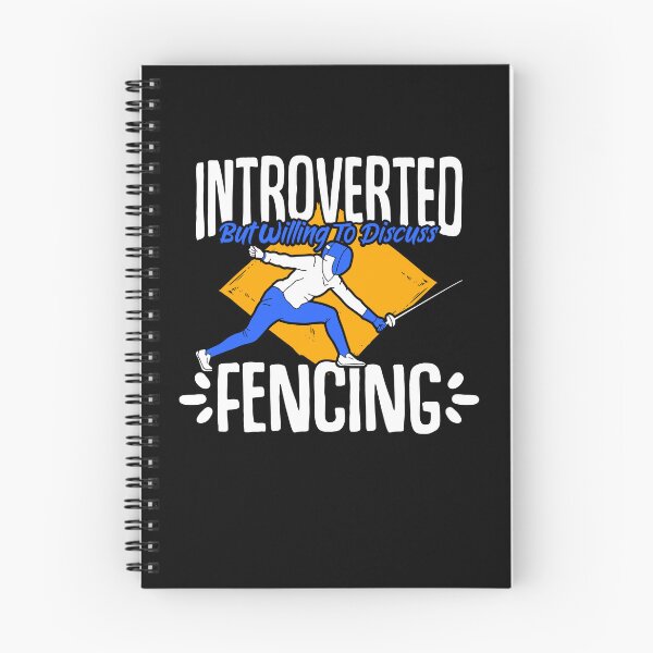 Item preview, Introverted But Willing To Discuss Funny Fencing Sports Fan designed and sold by Nessshirts.