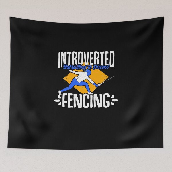 Item preview, Introverted But Willing To Discuss Funny Fencing Sports Fan designed and sold by Nessshirts.
