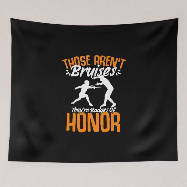 Item preview, Badges Of Honor Funny Fencing Sport For A Fencer Swordsman designed and sold by Nessshirts.