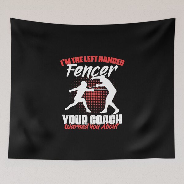 Item preview, Funny Sword Fighting Humor For A Left Handed Fencer Swordman designed and sold by Nessshirts.