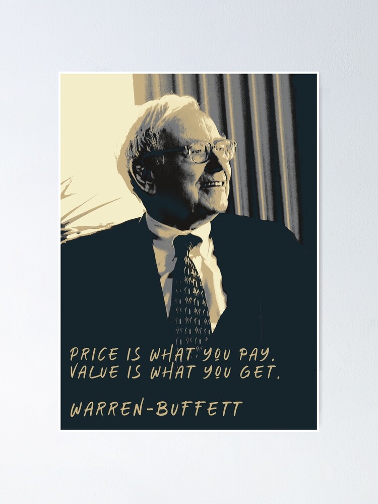 Póster «Frases de Warren Buffett 1» de LazyHatter | Redbubble