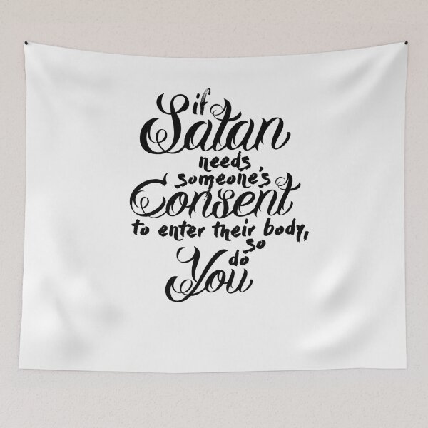Item preview, Satan (White) designed and sold by speakupshop.