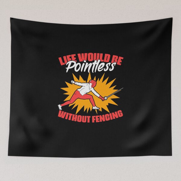 Item preview, Life Would Be Funny Fencing Sports Humor For Fencer Swordman designed and sold by Nessshirts.