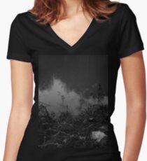 In My Dark Place (Where I Never Feared to Drown) Women's Fitted V-Neck T-Shirt