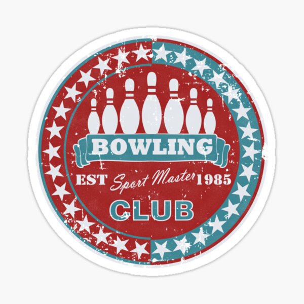 "bowling " Sticker for Sale by lilthreadzclo Redbubble