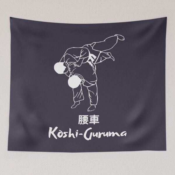 Item preview, Men Women Japanese Judo Throw Koshi Guruma White designed and sold by VitaliPietsch.