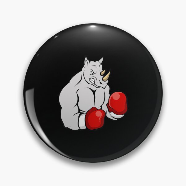 Item preview, Funny Boxing Rhino With Gloves Kickboxer designed and sold by aaronbolser.