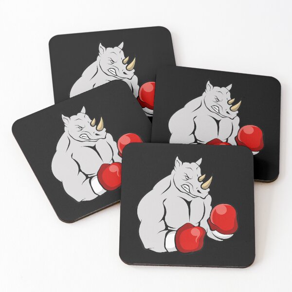 Item preview, Funny Boxing Rhino With Gloves Kickboxer designed and sold by aaronbolser.
