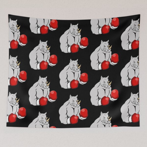 Item preview, Funny Boxing Rhino With Gloves Kickboxer designed and sold by aaronbolser.