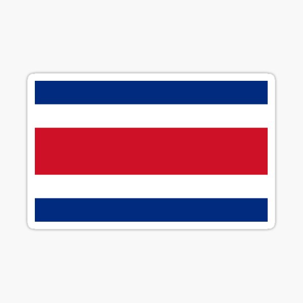 "I Love Costa Rica Country Code CR TShirt & Sticker" Sticker for