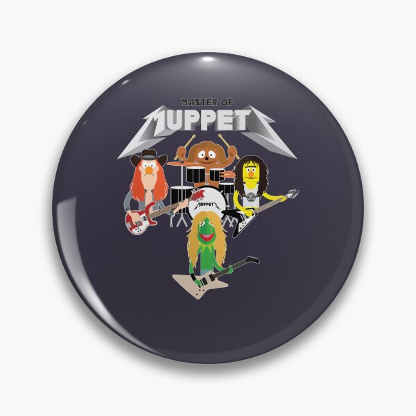 Item preview, Vintage Retro Metal Master of Muppets 2 Muppets as Metallica Band designed and sold by MikeJacobs.