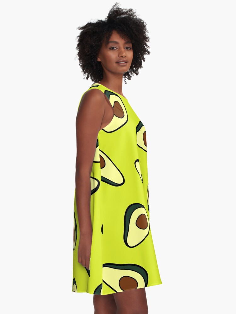 Avocado print outlet dress