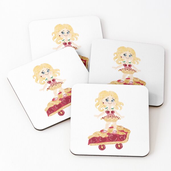 Item preview, Cherry pie skateboard girl designed and sold by OakendOriginals.